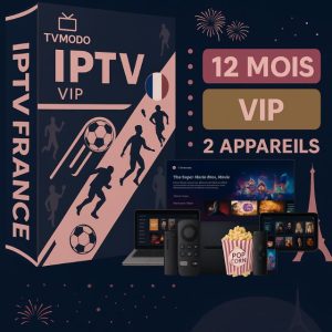 Abonnement IPTV 12 Mois VIP 2 Ecrans