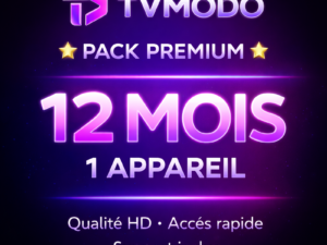 Abonnement IPTV Premium 12 Mois