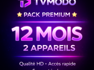 Abonnement IPTV Premium 12 Mois ( 2 Appareils )